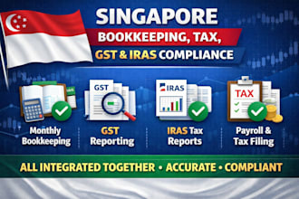 do singapore bookkeeping, tax filing, gst reporting and filing, iras compliance