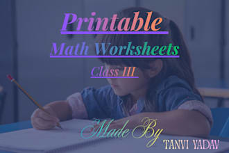 create math worksheets for kids printable PDF
