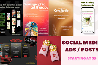 design attractive posts and creative visuals