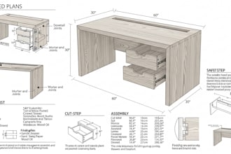 provide detailed DIY woodworking plans for any custom project