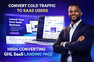 design gohighlevel saas landing page and pricing plan