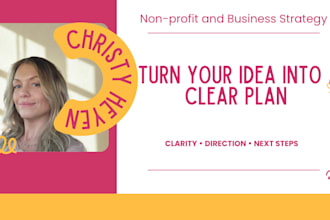 research and create a clear plan for your nonprofit or idea