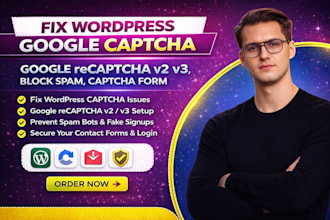 fix wordpress google captcha, recaptcha, v2, v3, block spam, captcha form