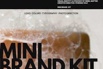 design a mini brand kit for beauty, fashion and lifestyle brands
