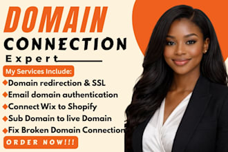 connect domain fix domain issue, redirect domain transfer domain, connect domain