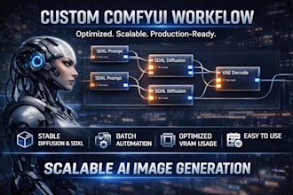 create a custom c0nfyui workflow for stable diffusion, flux,ai animation