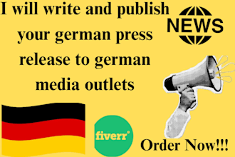 write and publish your german press release to german media outlets