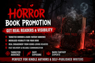 promote your horror or dark fantasy book to targeted readers