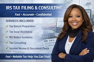 file irs tax returns fix tax problems and provide fast tax consulting