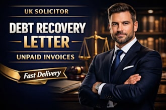 draft a highly effective UK debt recovery letter for unpaid invoices