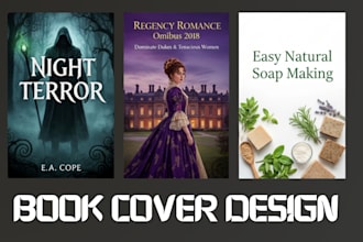 design book cover, ebook cover, kindle cover, paperback book cover
