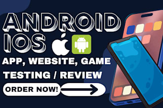 do QA testing, app testing, website testing, and ios app review