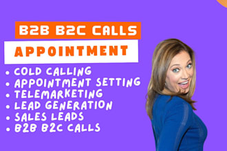 b2b b2c cold calling real estate sales and appointment setting