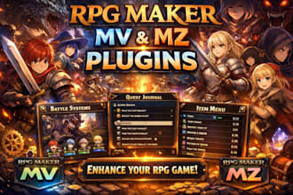 create custom rpg maker mv game and mz plugins for your game