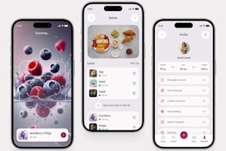 build ai powered recipe app, cookbook app, meal planner app for IOS and android