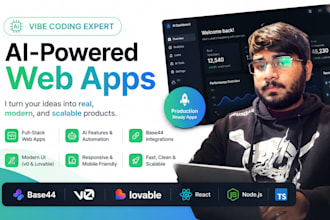 be your vibe coding expert using base44, v0, and loveable for building ai mvps
