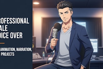 make calm boyfriend male voice acting for animation, asmr nsfw