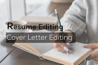 edit your resume, cover letter, or personal statement
