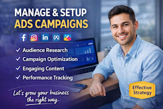setup ads campaign facebook instagram manager meta social media linkedin
