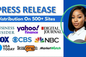 submit press release with high da backlinks and media distribution