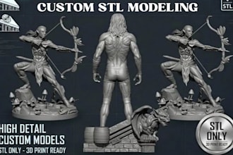 create 3d action figure miniatures for rpg character dnd display and 3d printing