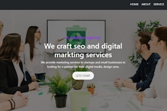 create responsive HTML CSS javascript website