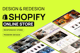 build a branded shopify, shopify website, shopify design and redesign