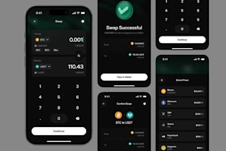 develop crypto wallet apps, p2p exchange app, bitcoin wallet app, blockchain app