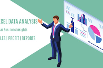 analyse your excel data and create dashboards and  insights