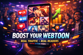 promote your webtoon webcomic, tapas manga comic promotion