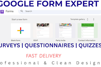 create google forms for surveys, questionnaires, registration forms and more