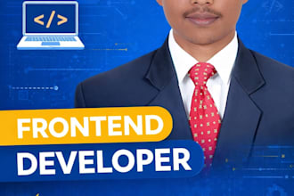 design in HTML CSS js bootstrap and front end web developer
