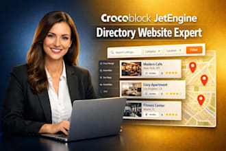 build crocoblock jetengine directory website dynamic content classified website