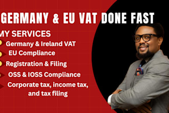 handle germany vat registration, ireland, oss, ioss and eu vat compliance fast