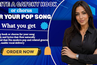 write a catchy hook or chorus for your pop song