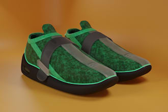 design custom 3d mesh sneakers and shoes for second life