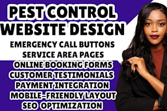 design pest control website exterminator site termite control site rodent site