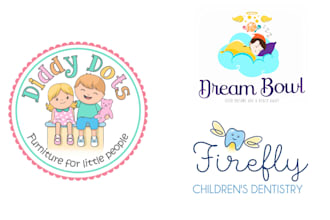 create baby shop, toy shop, kids shop, childcare, baby and kids logo