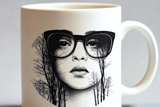 design awesome custom mug design