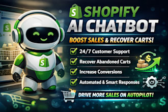 build a shopify ai chatbot to increase sales and recover abandoned carts