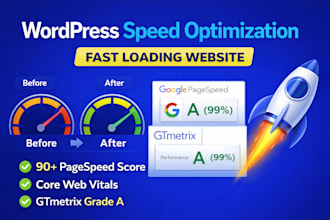 fix and optimize your wordpress website speed and performance