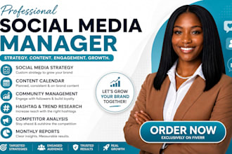 be your social media marketing manager social media manager content creator
