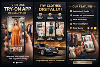 develop a lidar 3d try on app for clothes and shoes