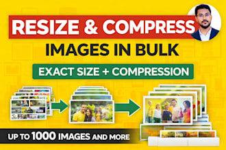 resize and compress images in bulk to exact dimensions fast
