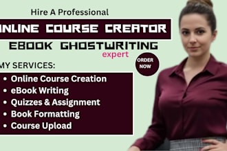 create online course content mini skool online course ebook writer formatting