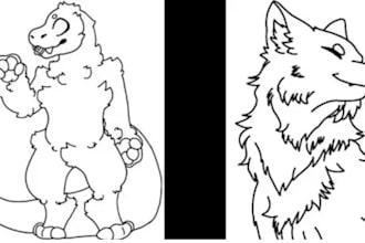 draw your furry reference sheet in 24 hours fast fursuit ready
