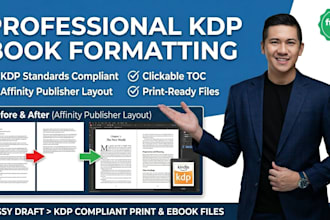 format ebooks and paperbacks for amazon KDP using affinity publisher