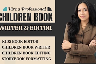 be your children story book editor, picture book, children book illustartion