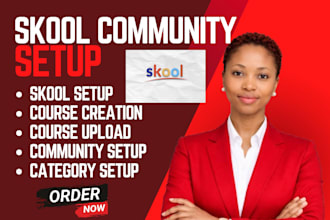 setup skool community setup skool online community setup skool community manager