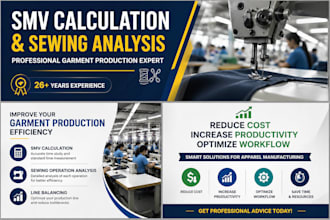calculate smv and optimize garment production